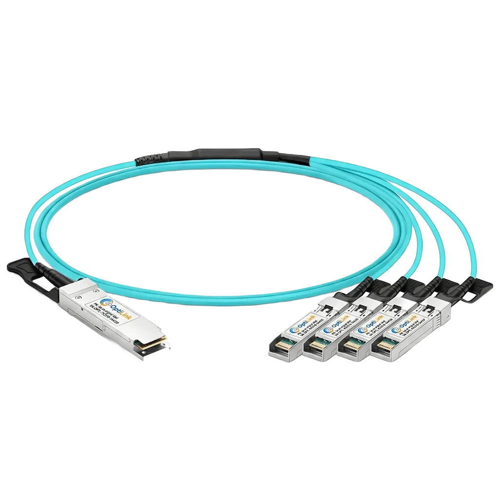 100G to 4×25G Breakout AOC